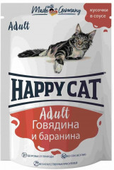 Пауч для кошек «Говядина и баранина в соусе»