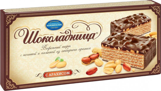 Торт вафельный «Шоколадница с арахисом»