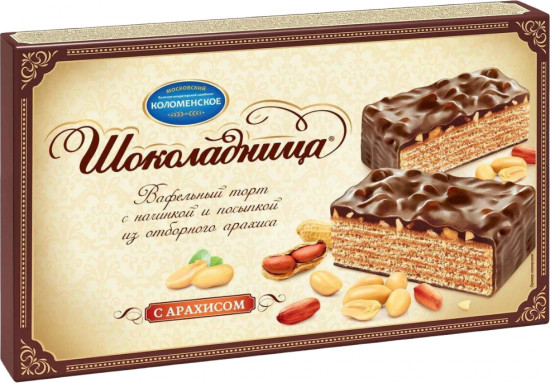 Торт вафельный «Шоколадница с арахисом»