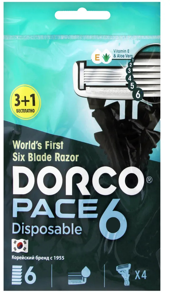 Набор бритв одноразовых «Pace 6» | Dorco