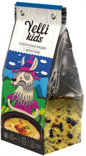 Кашка кукурузная с фруктами