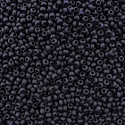 Бисер прозрачный матовый, цвет 30110 черный