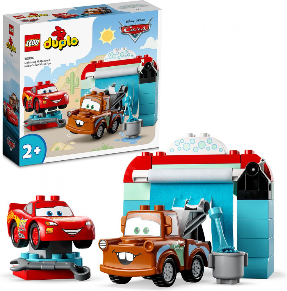 Конструктор Duplo 10996 Веселая автомойка Молния Маккуин и Мэтр. Lightning McQueen & Mater's Car Wash Fun | LEGO Duplo | LEGO