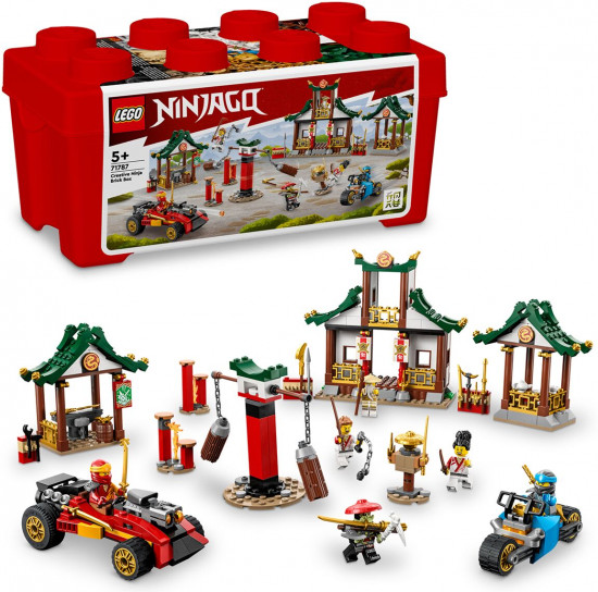 Конструктор LEGO® Ninjago 71787 Тренировочная площадка. Creative Ninja Brick Box