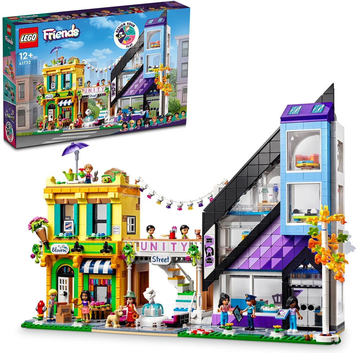 Конструктор Friends 41732 Цветочный магазин и ателье в центре города. Downtown Flower and Design Stores | LEGO Friends | LEGO