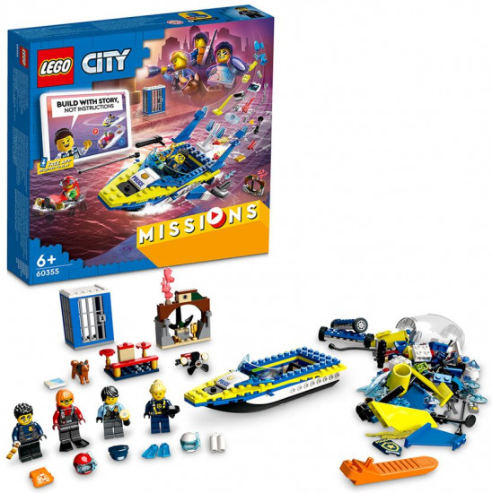 Конструктор LEGO® City 60355 Детективные миссии водной полиции. Water Police Detective Missions