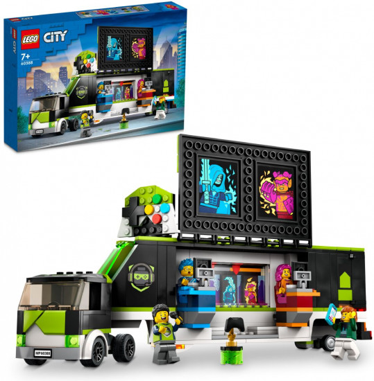 Конструктор LEGO® City 60388 Фургон для видеоигр. Gaming Tournament Truck