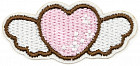 Термоаппликация «Сердце с крыльями»