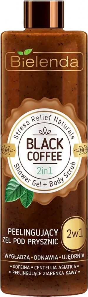 Гель-скраб для душа « Black coffee» | Stress Relief Naturals | Bielenda