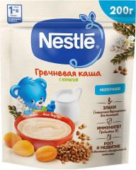Каша молочная гречневая с курагой