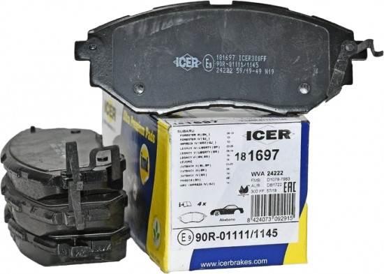 Колодки тормозные Icer 181697