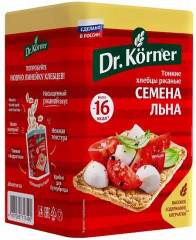 Хлебцы ржаные с семенами льна