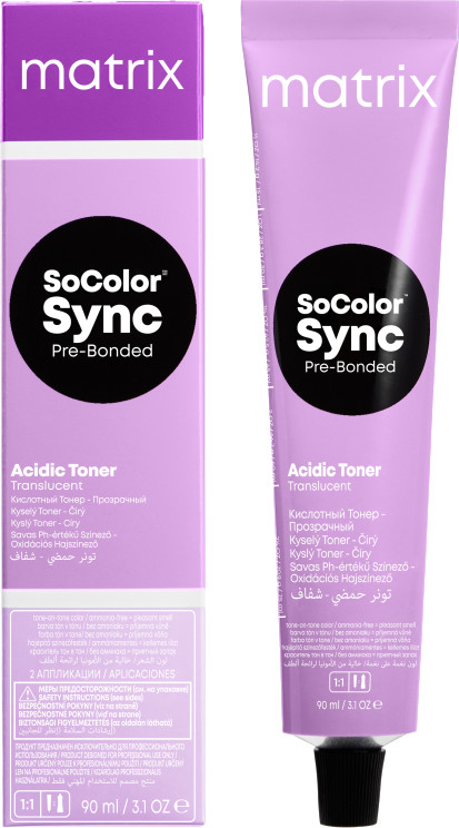 Тонер для волос «SoColor Sync», оттенок 5VA светлый шатен перламутрово-пепельный | Matrix