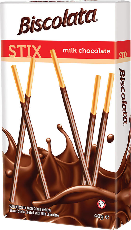 Палочки бисквитные в молочном шоколаде «Biscolata» | Solen