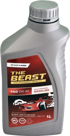 Моторное масло The Beast PAO 5W-40