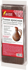 Глина для скульптурной лепки, красная