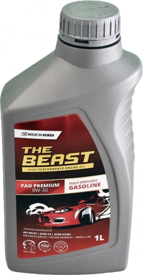 Моторное масло The Beast PAO Premium 0W-30