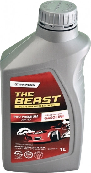 Моторное масло The Beast PAO Premium 0W-40