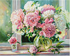 Картина по номерам «Пионы»