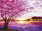 Картина по номерам «Цветущая сакура»