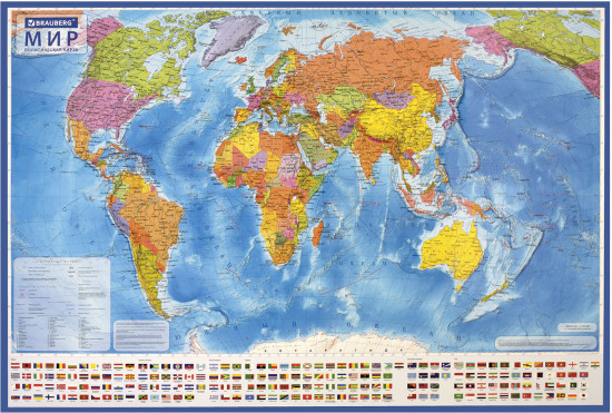 Карта мира политическая интерактивная