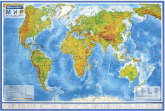 Карта мира физическая интерактивная