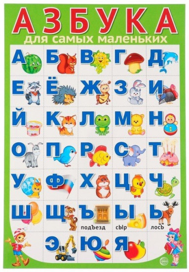 Плакат «Азбука для самых маленьких»