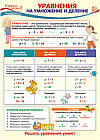 Плакат «Уравнения на умножение и деление»