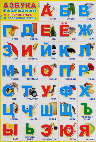 Плакат «Азбука разрезная»