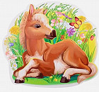 Плакат вырубной «Жеребёнок на лугу»