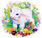 Плакат вырубной «Козлёнок на лугу»