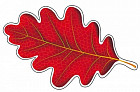Фигурка вырубная «Листочки. Дуб красный»