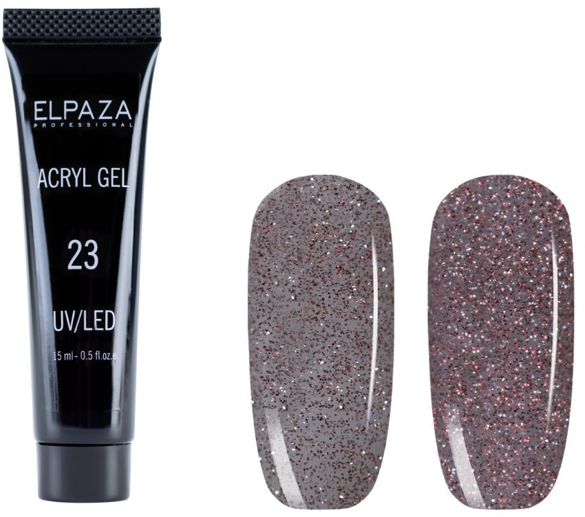 Акригель светоотражающий, оттенок 23 Розовый | Reflective | Elpaza Professional