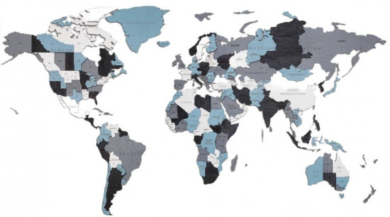 Карта мира настенная