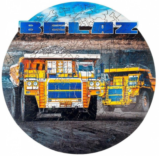 Пазл фигурный «Автомобиль BELAZ»