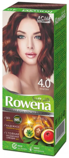 Крем-краска для волос «Rowena Soft Silk», оттенок 4.0 Каштан