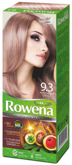 Крем-краска для волос «Rowena Soft Silk», оттенок 9.3 Жемчужный блонд