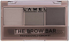 Палетка теней для бровей «The Brow Bar», оттенок 401 Средне-коричневый