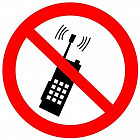 Наклейки «Запрещено пользоваться мобильным телефоном»