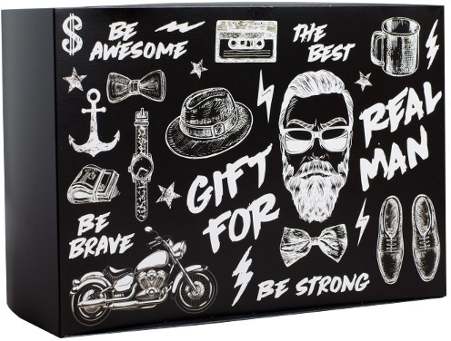 Коробка складная «Gift for real man»