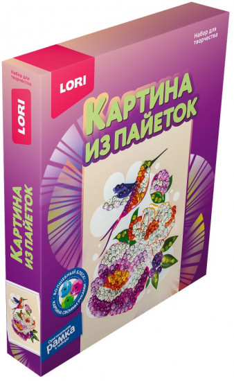 Картина из пайеток «Колибри»