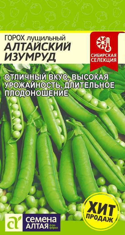 Горох лущильный «Алтайский изумруд» | Семена Алтая