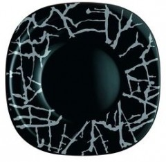 Тарелка Dripping Black обеденная