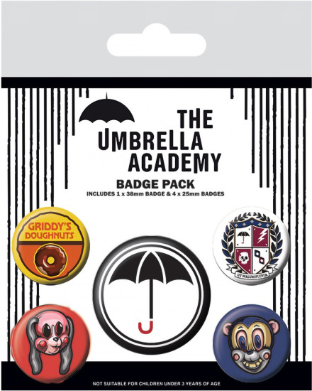 Набор значков «The Umbrella Academy»