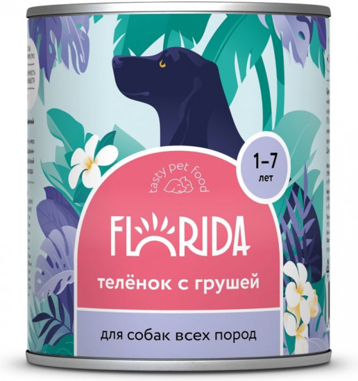 Корм для собак «Телёнок с грушей»