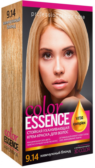 Крем-краска для волос «Color Essence», оттенок 9.14 Жемчужный блонд