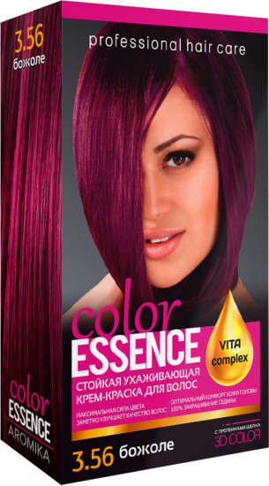 Крем-краска для волос «Color Essence», оттенок 3.56 Божоле