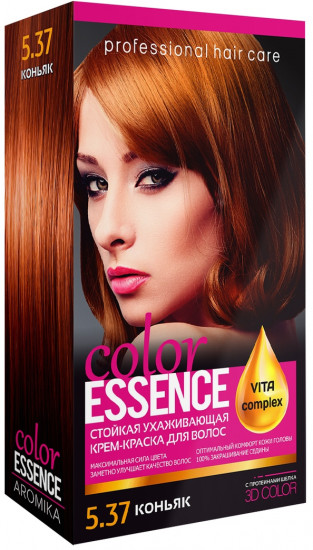 Крем-краска для волос «Color Essence», оттенок 5.37 Коньяк