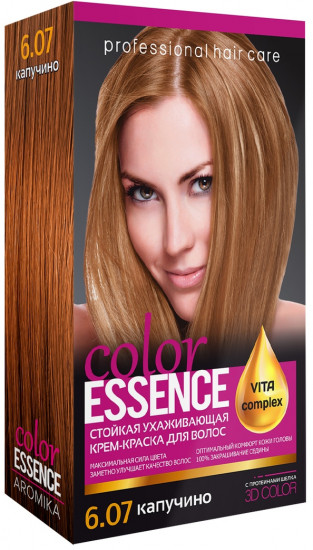 Крем-краска для волос «Color Essence», оттенок 6.07 Капучино