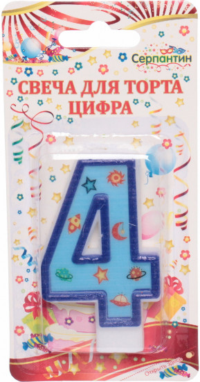 Свеча для торта «4»